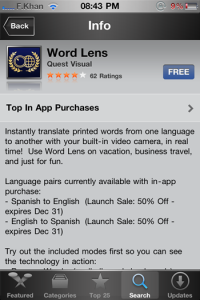 Read more about the article Translates Text On The Fly With Your iPhone Camera Using Word Lens