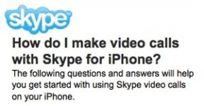 Skype Coming For iPhone 4