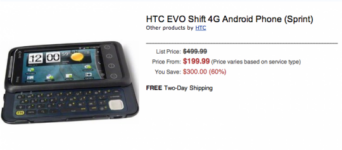 HTC EVO Shift 4G Available For Pre-Order At Amazon