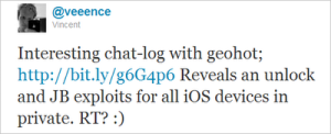 Read more about the article GeoHot To Release Limera1n Jailbreak iOS 4.3, Limesn0w to Unlock iPhone