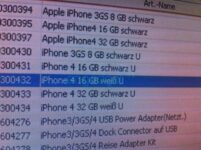 White iPhone 4 Spotted at Vodafone Germany’s Inventory System