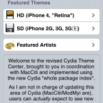 Saurik Adds New Features in Cydia Theme Center