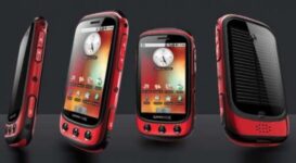 Solar-Powered Cellphone With Pristine Finish
