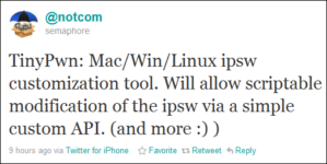 TinyPwn: Backup SHSH Blobs and Jailbreak All iOS Devices Using Custom IPSW Files