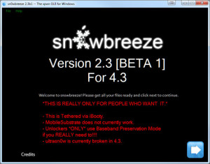 Read more about the article How to Jailbreak iOS 4.3 on iPhone 4, 3GS, iPod touch and iPad Using Sn0wbreeze 2.3