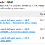 Download Mac OS X 10.6.7 Build 10J868[Developers Only]