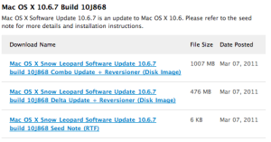 Read more about the article Download Mac OS X 10.6.7 Build 10J868[Developers Only]