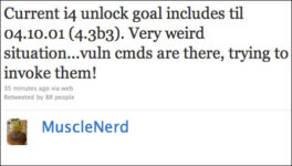 Dev Team Confirms iOS 4.3 Baseband 04.10.01 Vulnerable for iPhone 4 Unlock