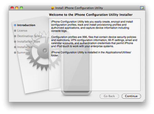 Apple iphone configuration utility download