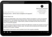 Motorola Will Upgrade Xoom to 4G LTE on Verizon Even for Rooted Tablets