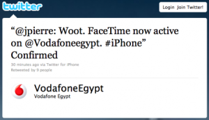 Read more about the article FaceTime Restored on Vodafone Egyptian iPhones