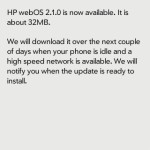 Palm Pre 2 Gets webOS 2.1 Update