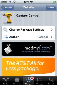 Read more about the article Enable Multi Touch Gestures on iPhone iOS 4.3.1 With Gesture Control (Tweak)