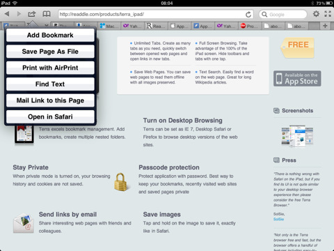 Read more about the article Alternative Web Browser For iPad – Terra