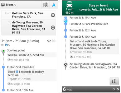 Read more about the article Google Maps 5.7 For Android With Transit Navigation Beta