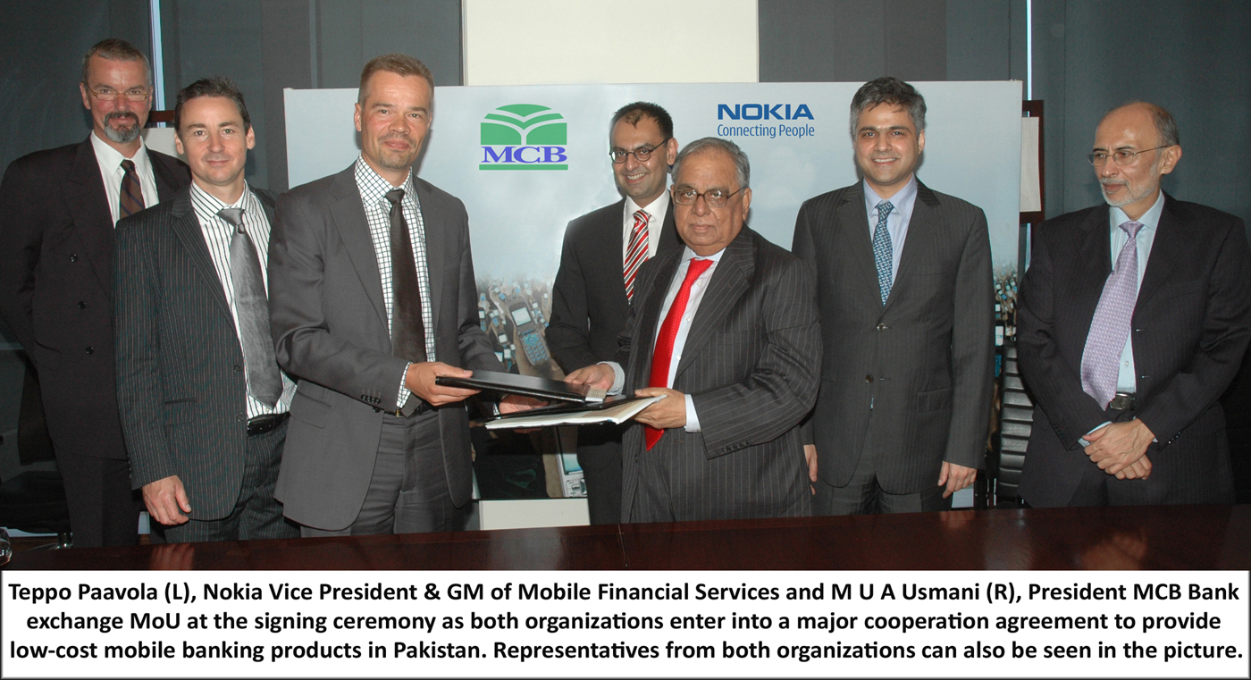 Nokia Partnered With MCB Bank To Offer Low Cost Financial Services