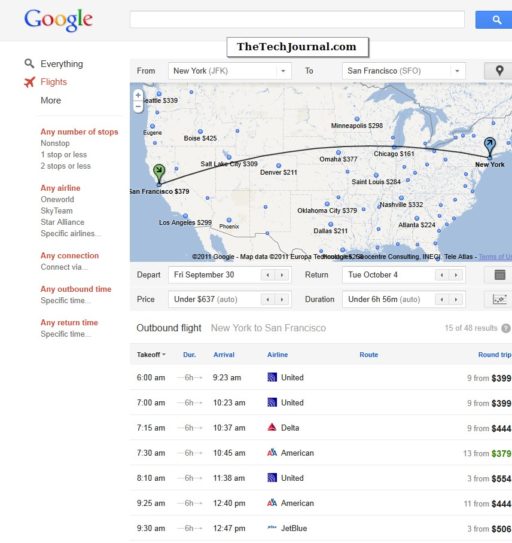 Read more about the article Take a First Look At Google Flight Search