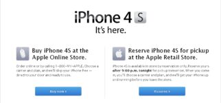 iPhone 4S Now Reservation-Only