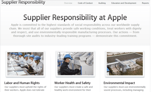 Read more about the article Apple Reveals Suppliers List, Releases Supplier Responsibility Progress Report