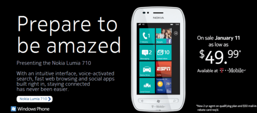 Read more about the article Nokia Lumia 710 Releases With T-Mobile On Jan 11