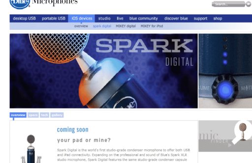 Read more about the article Spark Digital iPad And USB Microphone Introduced By Blue Microphones