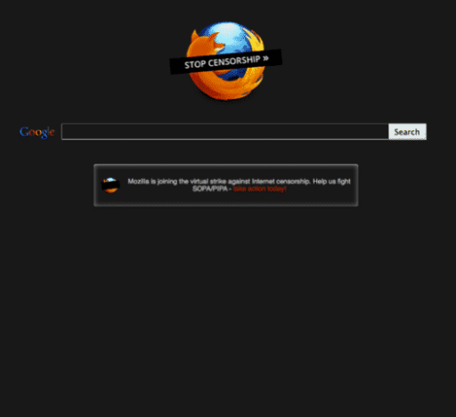 Read more about the article Mozilla Reached 40 Million People To Sign For Anti SOPA Movement