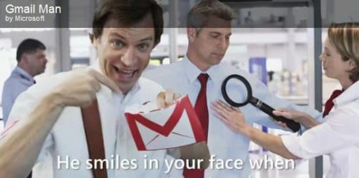 Read more about the article [Funny Video] Gmail Reading Your Email – Microsoft Spanks Google in Recent Ads