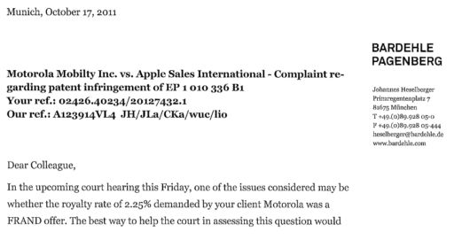 Read more about the article Motorola Asks Apple To Give 2.25% Of It’s Sales For Using FRAND Patents
