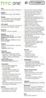Full Features And Specs Of HTC One X Revealed