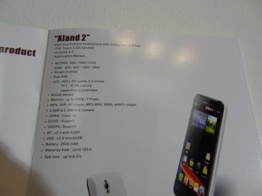 Read more about the article MWC 2012 – Xland 2 High End Android Smartphone Released By UMEOX [Hands-On Pictures]