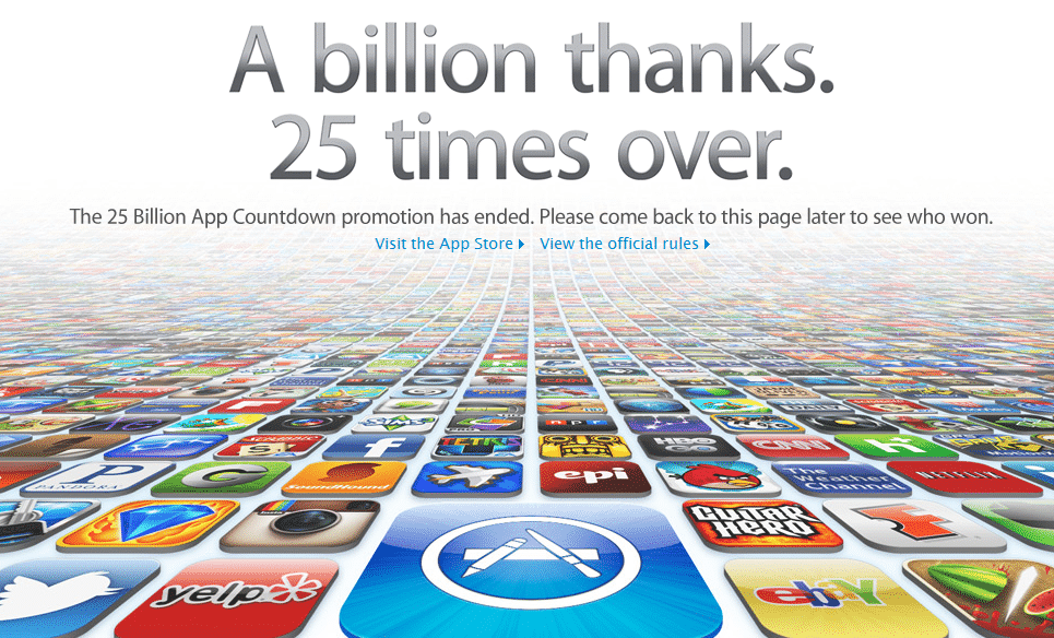 You are currently viewing iOS App Store Hits 25 Billion Downloads