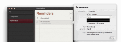 Mac OS X 10.8 Beta Brings The Option Of Location-Based Reminders