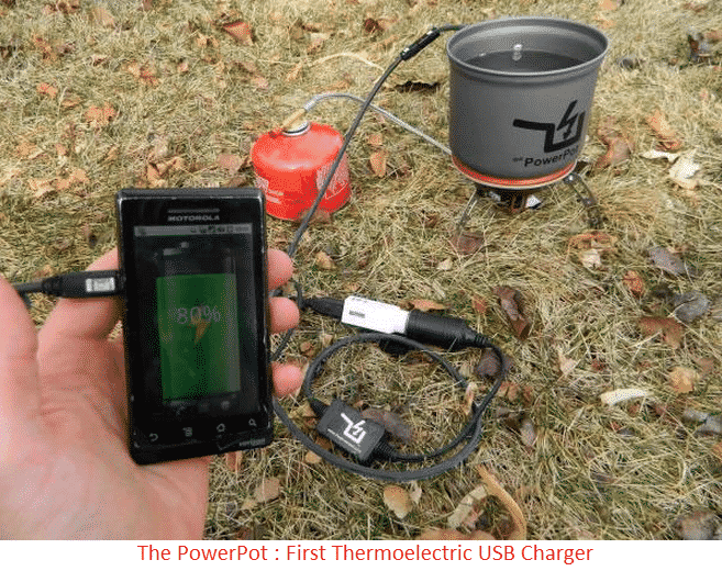 You are currently viewing The PowerPot : First Thermoelectric USB Charger Charges Any USB Devices