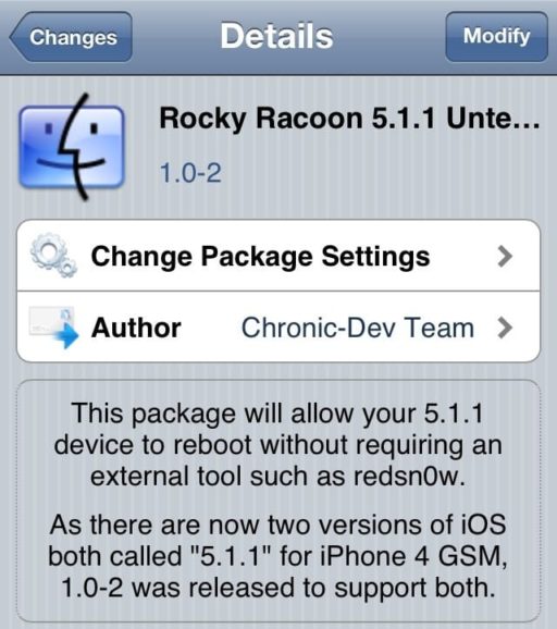 Read more about the article New Build Of iOS 5.1.1 Released For iPhone 4 Now Supported By Rocky Racoon Untether
