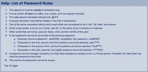 Read more about the article Cyber Security: A List Of World’s Worst Password Requirements