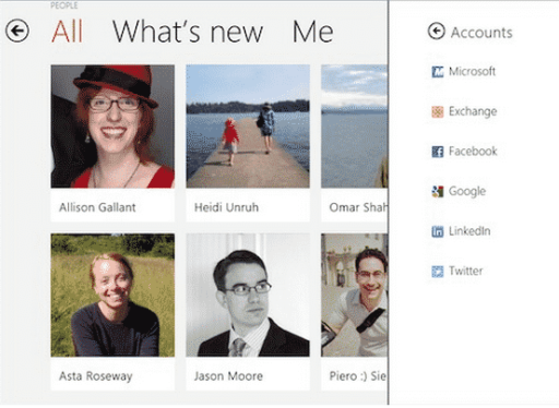 Read more about the article Windows 8: Microsoft Revealed Twitter And Facebook Integration In The People App