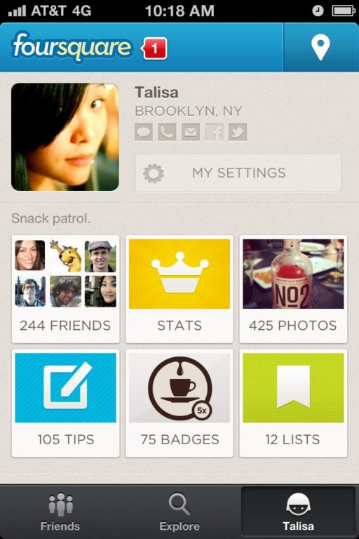 Read more about the article Foursquare Redesigned – New Profiles Pages, More Interactive Style