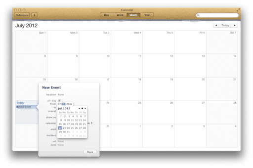 Read more about the article Apple Introduces Calendar App In OS X 10.8 Mountain Lion GM