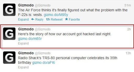 Read more about the article Breaking News – Hackers Breached Gizmodo’s Twitter Account