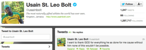 Read more about the article Usain Bolt Fans Sent Out 80,000 Tweets Per Minute During 200-Meter