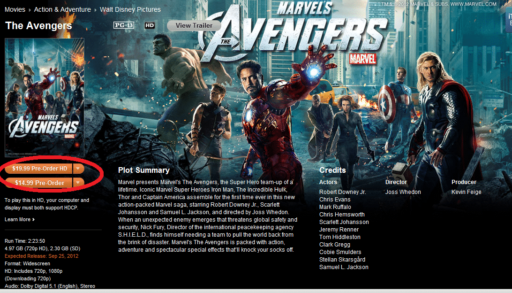Read more about the article The Avengers Is Available In iTunes Store For Pre-Order