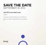 HTC Sets September 19 For Press Event