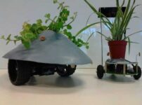 Plants Have Wheels! Going Towards Sunny Spots Riding On A Robot