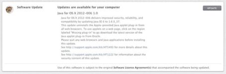 Apple Seeds Update Removing Java Plug-In From Mac OS X