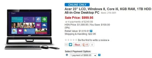 Read more about the article HSN Offering Acer And Gateway Windows 8 PCs