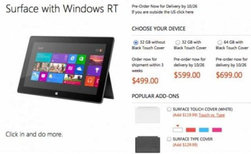 Read more about the article Surface Tablet Pre-Order Sold Out Within 24 Hour : Delivery Delayed