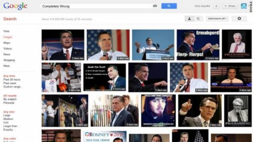 Read more about the article Google Search Query “Completely Wrong” Yields Mitt Romney Photos