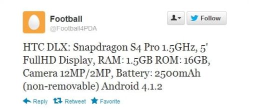 Read more about the article HTC DLX Specifications Leaked; Stuff Quad-Core Processor, 12MP Camera And 2500mAh Battery