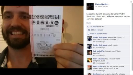 Read more about the article Facebook Users Fervently Share Fake Lottery Ticket Image In Hopes Of Being Paid