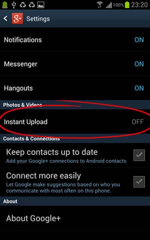 You are currently viewing [Tutorial] How To Enable Google+ Instant Upload From Android Devices
